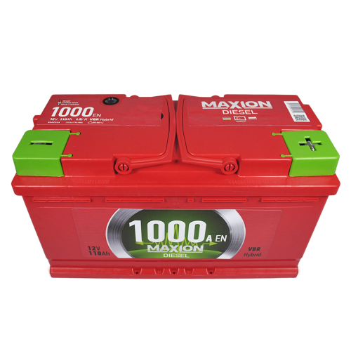 Автомобільний акумулятор MAXION Diesel 110Ah 1000A R+ (правий +) MF L5