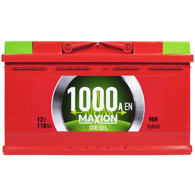 Автомобільний акумулятор MAXION Diesel 110Ah 1000A R+ (правий +) MF L5