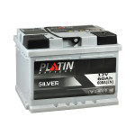 Автомобільний акумулятор PLATIN Silver 60Ah 600A R+ (правий +) MF L2B (h-175мм)