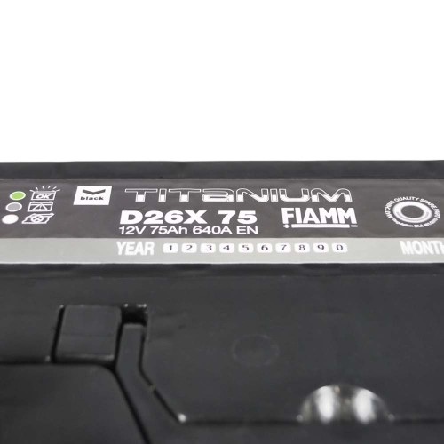 Автомобільний акумулятор FIAMM Titanium Black Asia 75Аh 640А L+ (лівий +) D26