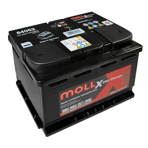 Автомобільний акумулятор MOLL X-Tra Charge (L2) 62Ah 600A R+ (правий +)