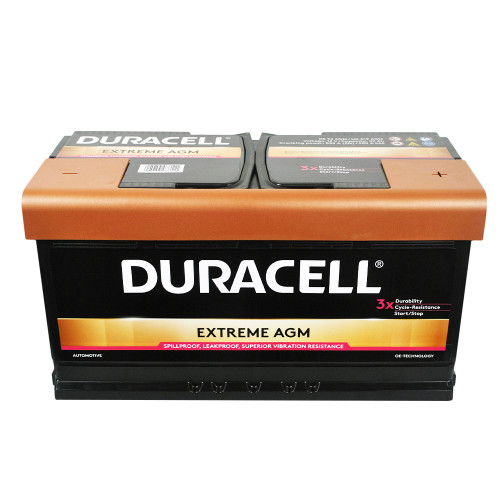 Автомобільний акумулятор DURACELL Extreme AGM (L5) 92Ah 850A R+ (правий +)
