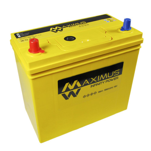 Автомобільний акумулятор MAXIMUS Asia smf (NS60) 55Ah 520A L+ т.к. Автомобільний акумулятор MAXIMUS Asia smf (NS60) 55Ah 520A L+ т.к.