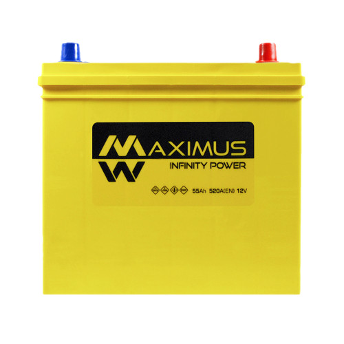 Автомобільний акумулятор MAXIMUS Asia smf (NS60) 55Ah 520A R+ т. к.