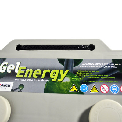 Промисловий акумулятор Yigit Aku GEL 200Ah 12V L+ (лівий +)