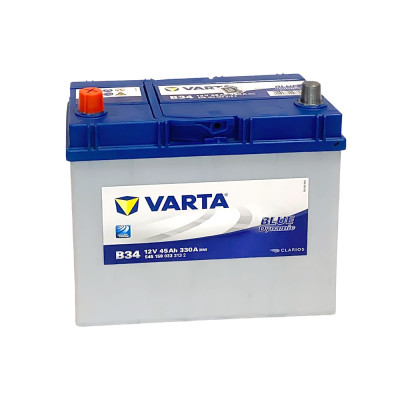 Автомобільний акумулятор VARTA Blue Dynamic Asia 45Ah 330А L+ (лівий +) B34