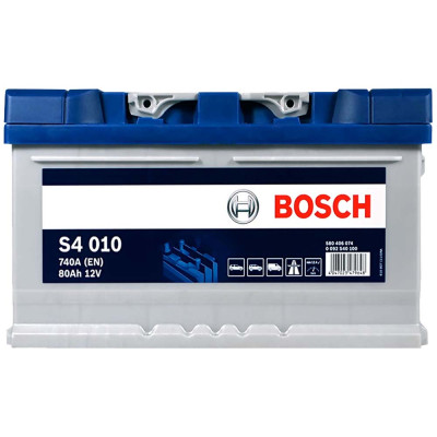 Автомобільний акумулятор BOSCH 80Ah 740A R+ (правий +) S40 100