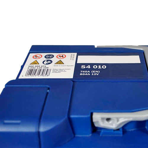 Автомобільний акумулятор BOSCH 80Ah 740A R+ (правий +) S40 100
