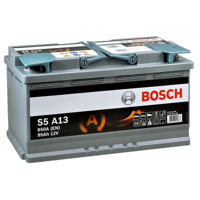 Автомобільний акумулятор BOSCH AGM 95Ah 850A R+ (правий +) S5A 130