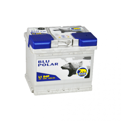 Автомобільний акумулятор BAREN Blu polar 54Аh 520А R+ (правий +)