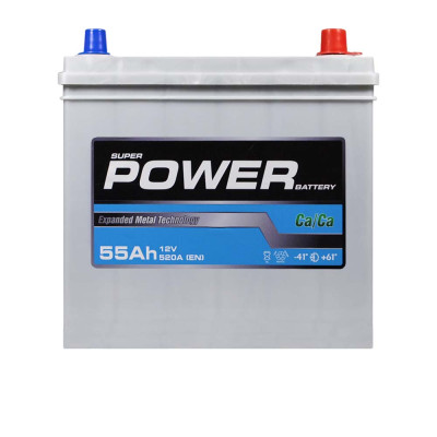 Автомобільний акумулятор POWER Silver Asia 55Ah 520A R+ (правий +) NS60 SMF н. до.