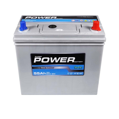 Автомобільний акумулятор POWER Silver Asia 55Ah 520A R+ (правий +) NS60 SMF н. до.
