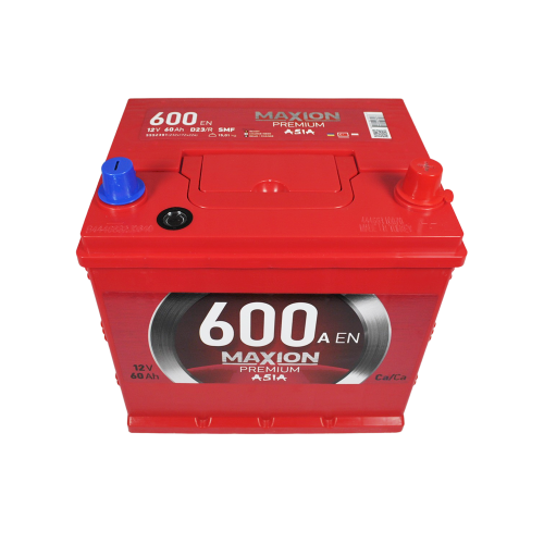 Автомобільний акумулятор MAXION Premium Asia 60Аh 600A R+ (правий +) D23