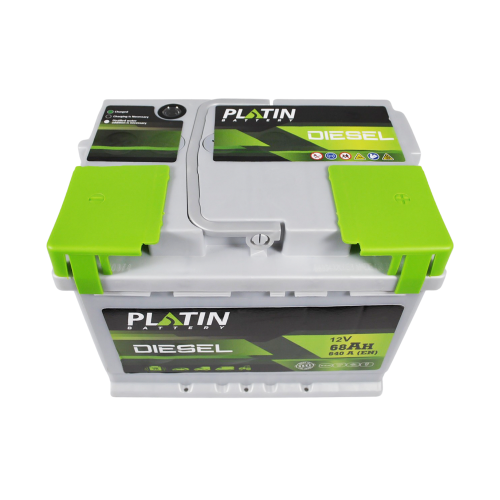 Автомобільний акумулятор PLATIN Silver Diesel 68Ah 640A R+ (правий +) MF L2