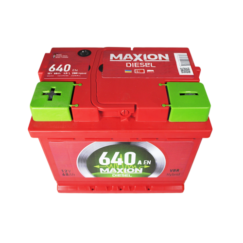 Автомобільний акумулятор MAXION Diesel 68Ah 640A L+ (лівий +) MF L2