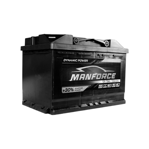Автомобільний акумулятор MANFORСE 75Ah 720A R+ (правий +) MF L3