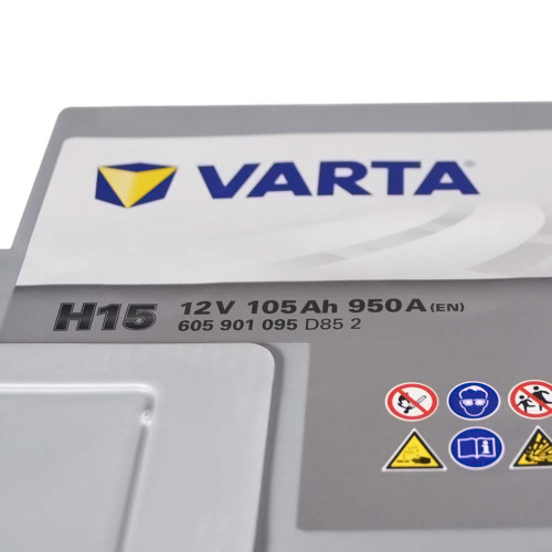Автомобільний акумулятор VARTA Silver Dynamic AGM 105Ah 950А R+ (правий +) H15