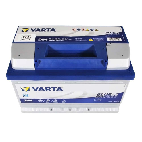 Автомобільний акумулятор VARTA Blue Dynamic EFB 65Ah 650A R+ (правий +) D54
