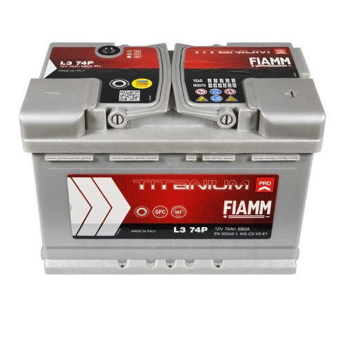 Автомобільний акумулятор FIAMM Titanium Pro 74Аh 680А R+ (правий +) L3