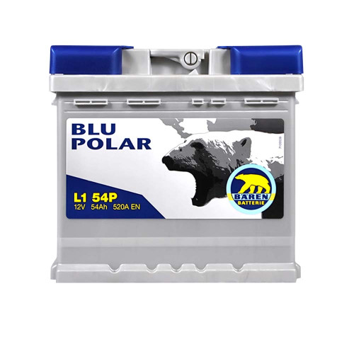 Автомобільний акумулятор BAREN Blu polar 54Аh 520А R+ (правий +)