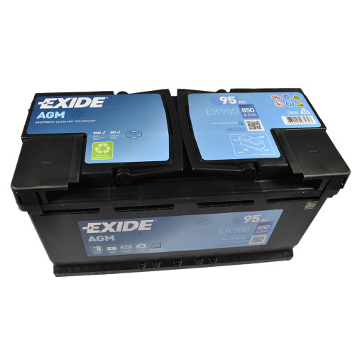 Автомобільний акумулятор EXIDE (EK950) Start-Stop AGM 95Аh 850A R+