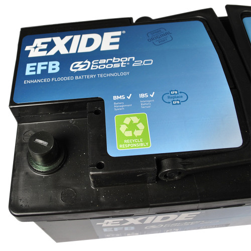 Автомобільний акумулятор EXIDE (EL1000) Start-Stop EFB 100Аh 900A R+