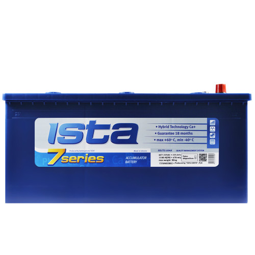Автомобильный аккумулятор ISTA 7 Series (D6) 225Ah 1500A R+