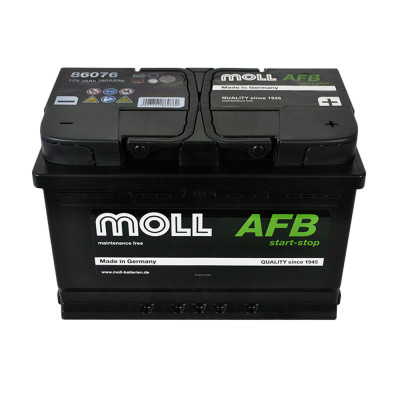 Автомобільний акумулятор MOLL AFB (L3) start/stop 76Ah 760A R+ (правий +)
