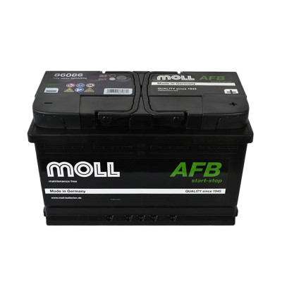 Автомобільний акумулятор MOLL AFB (L4) start/stop 86Ah 820A R+ (правий +)