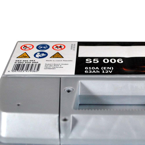 Автомобільний акумулятор BOSCH 63Ah 610A L+ (лівий +) L2 (S50 060)