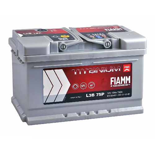 Автомобільний акумулятор FIAMM Titanium Pro 75Аh 730А R+ (правий +)