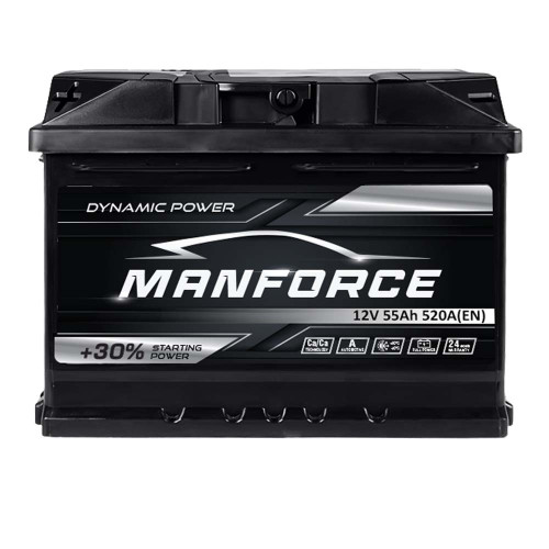 Автомобільний акумулятор MANFORСE 55Ah 520A L+ (лівий +) MF L1