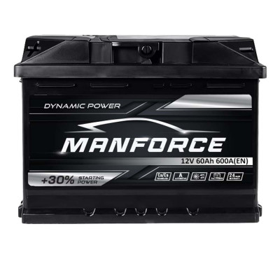 Автомобільний акумулятор MANFORСE 60Ah 600A L+ (лівий +) MF L2