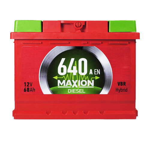 Автомобільний акумулятор MAXION Diesel 68Ah 640A R+ (правий +) MF L2