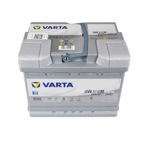 Автомобільний акумулятор VARTA Silver Dynamic AGM 60Ah 680А R+ (правий +) D52
