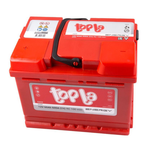 Авто акумулятор Topla Energy (L2) 60Ah 600A L+ (лівий +)