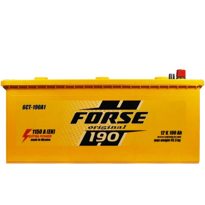 Автомобільний акумулятор FORSE 190Аh 1150A L+ (лівий +) (ISTA, Україна)