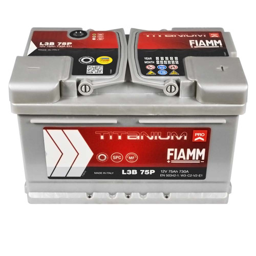Автомобільний акумулятор FIAMM Titanium Pro 75Аh 730А R+ (правий +)