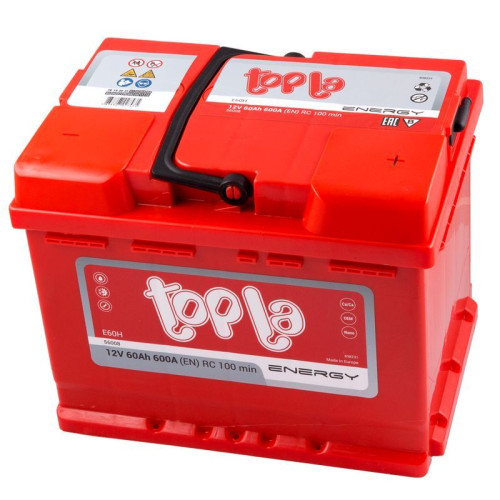 Авто акумулятор Topla Energy (L2) 60Ah 600A R+ (правий +)