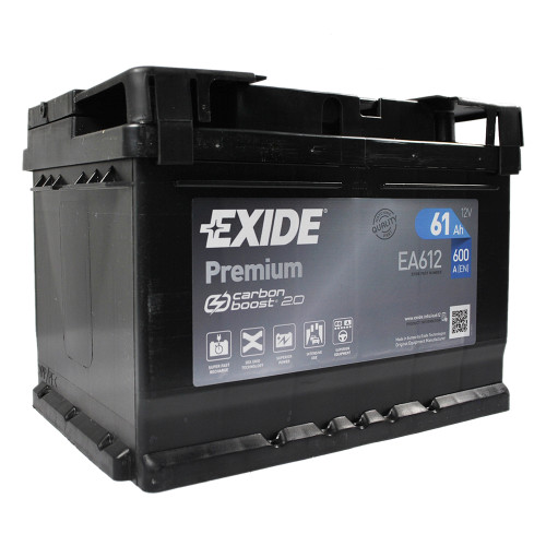 Автомобільний акумулятор EXIDE Premium (EA612) 61Аh 600Ah R+ h=175