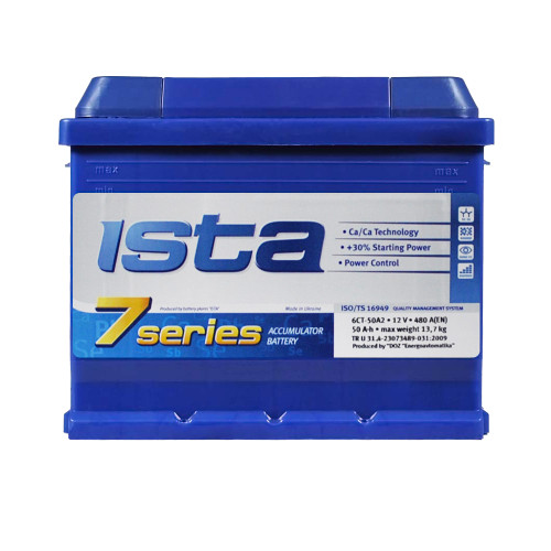 Автомобільний акумулятор ISTA 7 Series (L2) 50Ah 420A L+