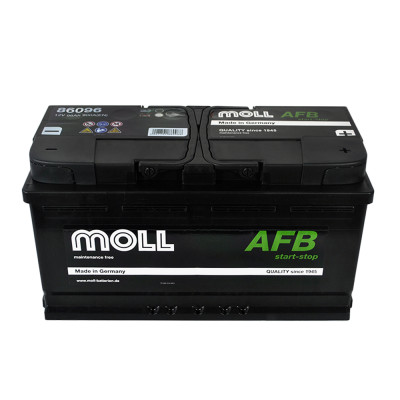 Автомобільний акумулятор MOLL AFB (L5) start/stop 96Ah 900A R+ (правий +)