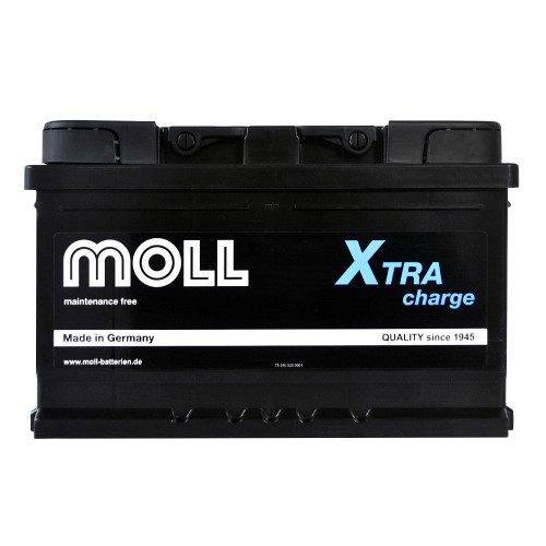 Автомобільний акумулятор MOLL X-Tra Charge (L3B) 74Ah 700A R+ (правий +)