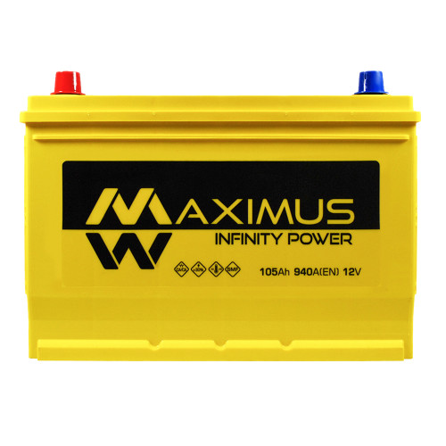 Автомобільний акумулятор MAXIMUS Asia smf (N70) 105Ah 940A L+
