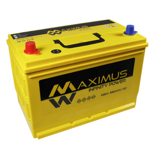 Автомобільний акумулятор MAXIMUS Asia smf (N70) 105Ah 940A L+