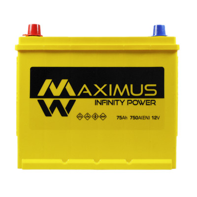Автомобільний акумулятор MAXIMUS Asia smf (N50) 75Ah 750A L+