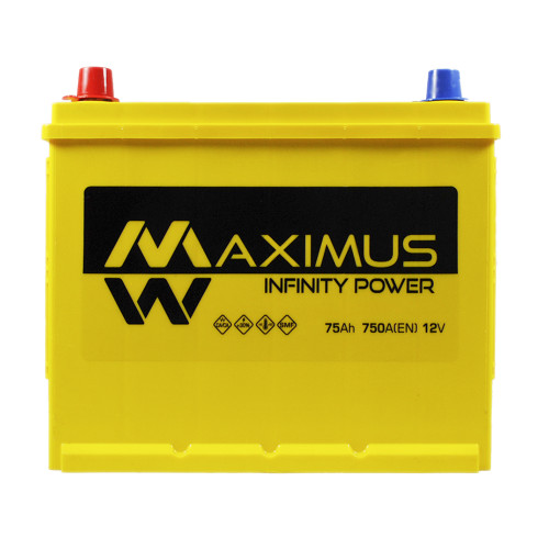 Автомобільний акумулятор MAXIMUS Asia smf (N50) 75Ah 750A L+