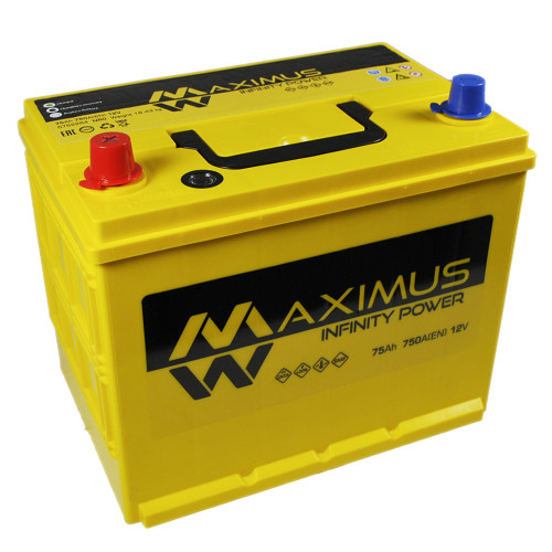 Автомобільний акумулятор MAXIMUS Asia smf (N50) 75Ah 750A L+ Автомобільний акумулятор MAXIMUS Asia smf (N50) 75Ah 750A L+