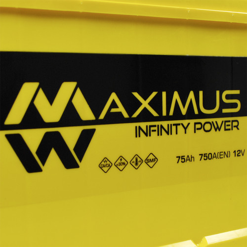 Автомобільний акумулятор MAXIMUS Asia smf (N50) 75Ah 750A L+ Автомобільний акумулятор MAXIMUS Asia smf (N50) 75Ah 750A L+