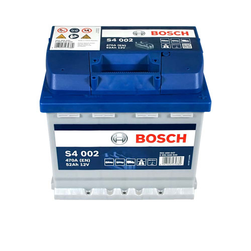 Автомобільний акумулятор BOSCH 52Ah 470A R+ (правий +) (S40 020)